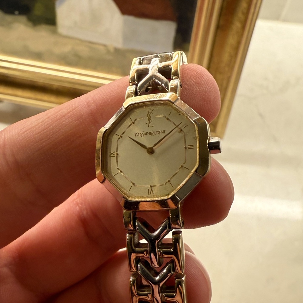 Vintage YSL Yves Saint Laurent Watch Women’s Quartz Two Tone